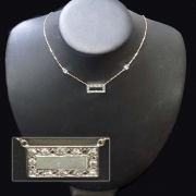 custom white gold & diamond necklace