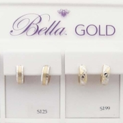 bella gold hoops