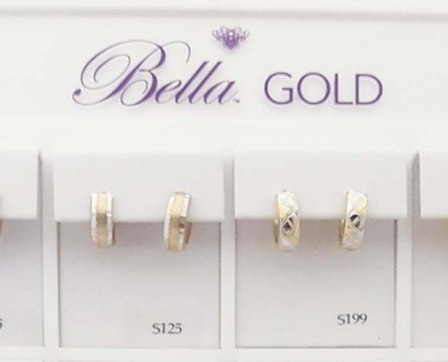 bella gold hoops
