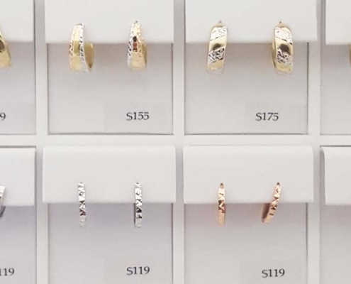 bella gold hoops