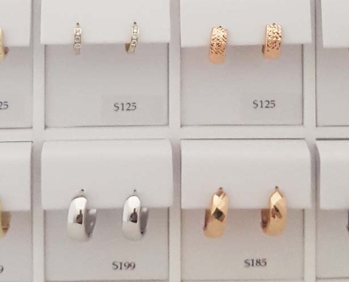 bella gold hoops