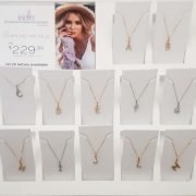 icicle initial pendant necklace