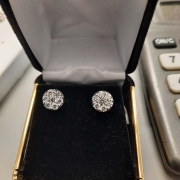 custom diamond stud earrings