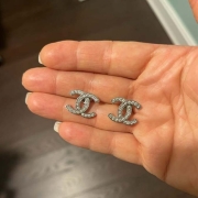 custom diamond earrings, inspired by Chanel