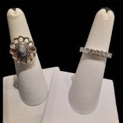 repurposed diamonds into a new setting