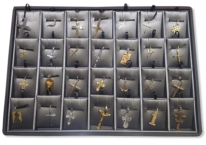 crosses crucifixes rosary beads religious jewellery