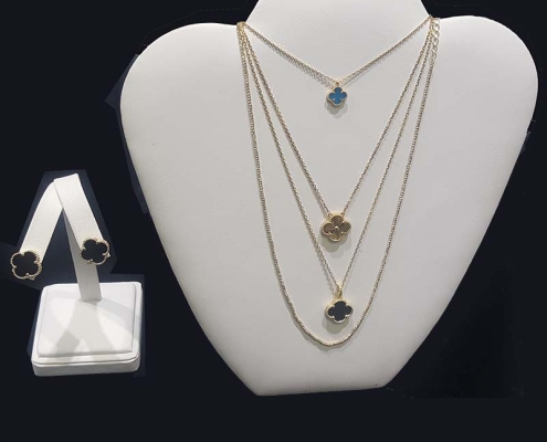 Van Cleef & Arpels inspired clover leaf pieces