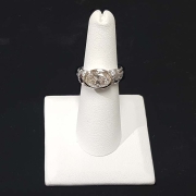 ladies custom diamond ring with a 2.80ct oval diamond and .20cts of accent diamonds