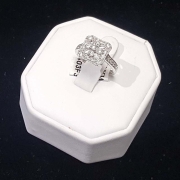 27 diamonds totaling .50ct set in 14kt white gold