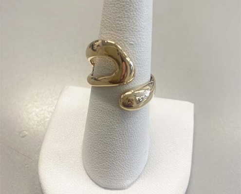 custom 14kt yellow gold ring