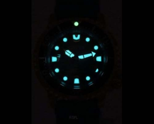 citizen eco drive divers promaster watch with glow in the dark hands and numbers