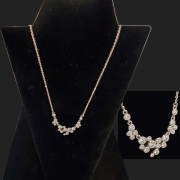 sterling silver with cubic zirconia stones all bezel set