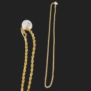 4mm Italian rope chain 10kt yellow gold