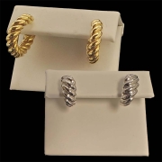 10k yellow or white gold versatile earrings